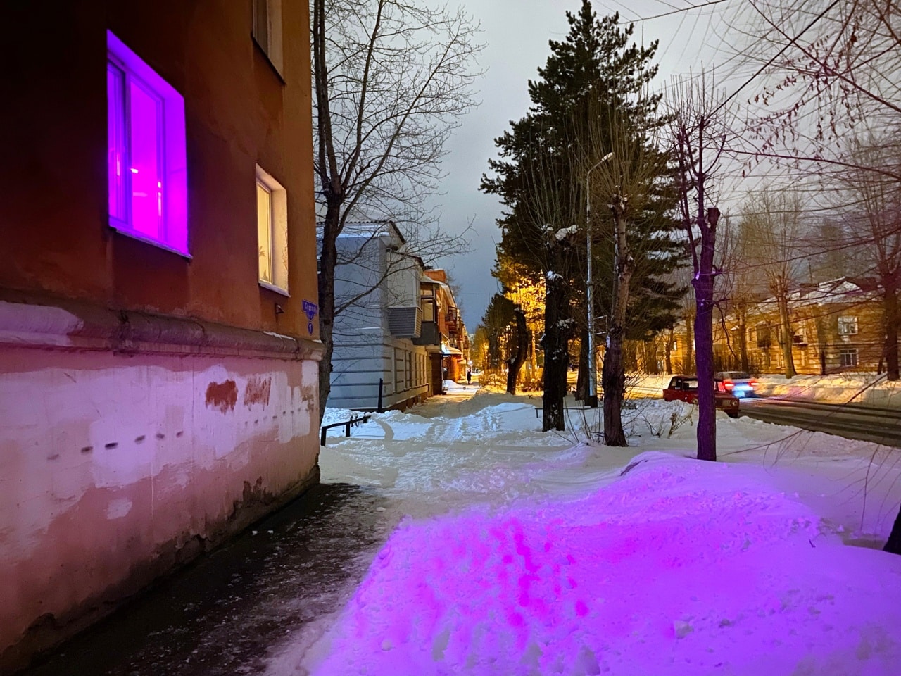 Фотоподборка выходного дня с пейзажами омского межсезонья