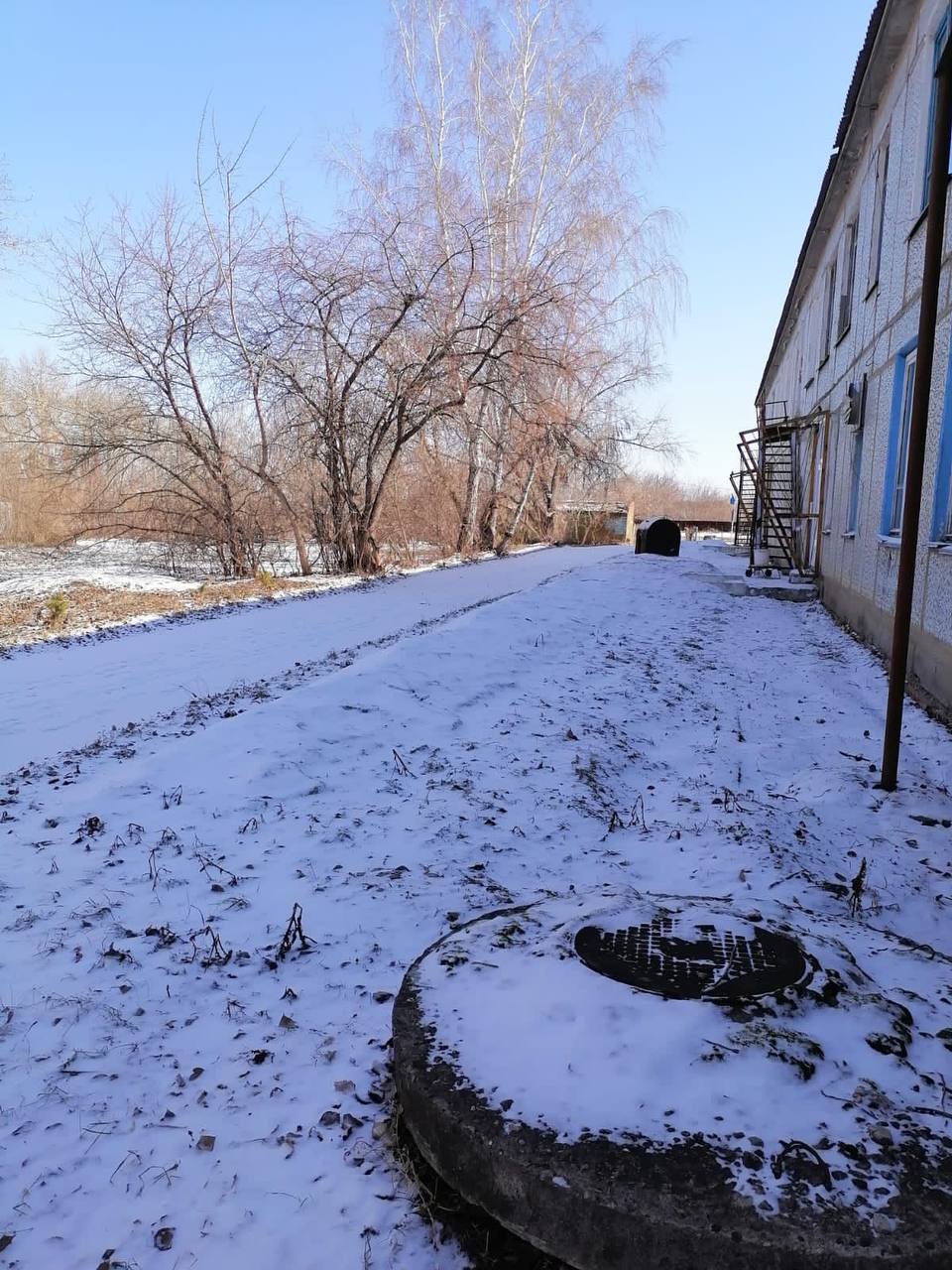 В районах Омской области выпал снег
