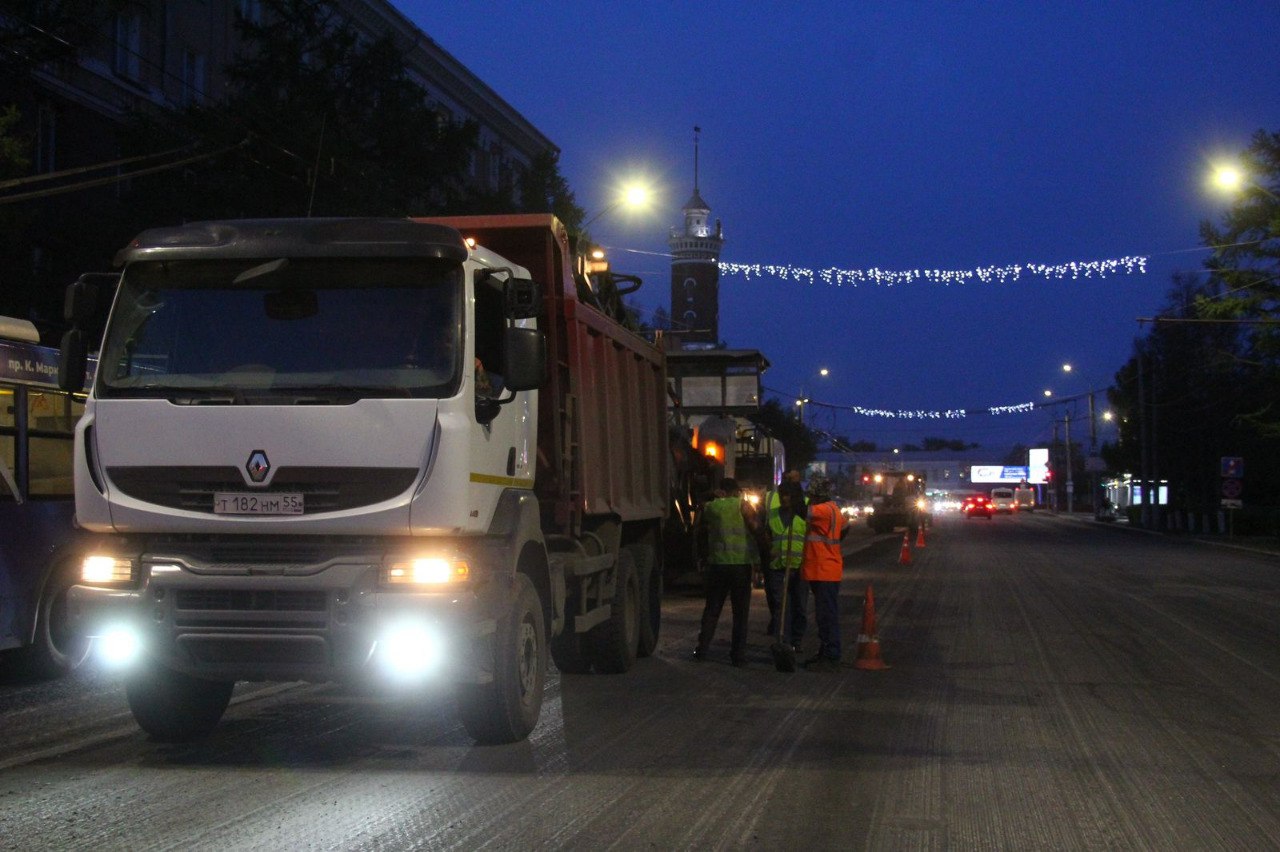 В Омске начался ремонт дорожного полотна на улице Интернациональной
