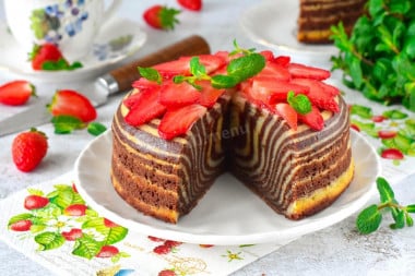 🥮 Пирог Зебра 👍