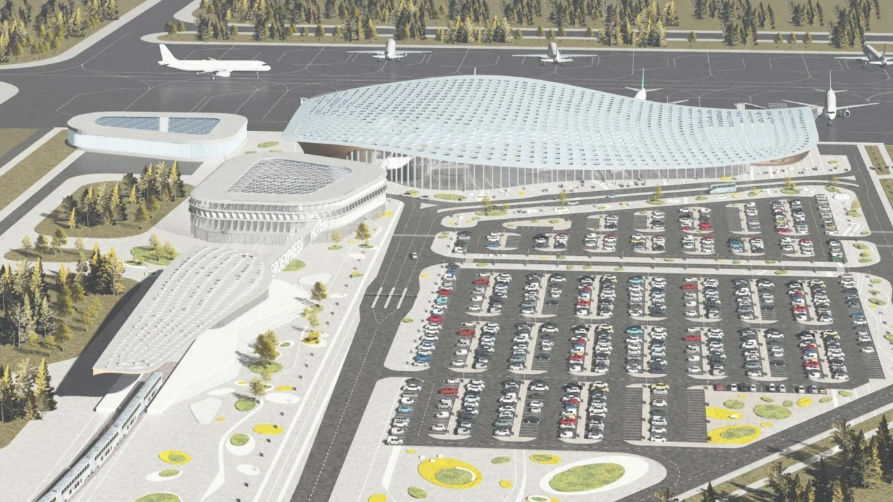 Как может выглядеть аэропорт "Омск-Фёдоровка" - эскизы от семи разных компаний