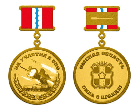 Омское правительство заказало первые 200 медалей «За участие в СВО»