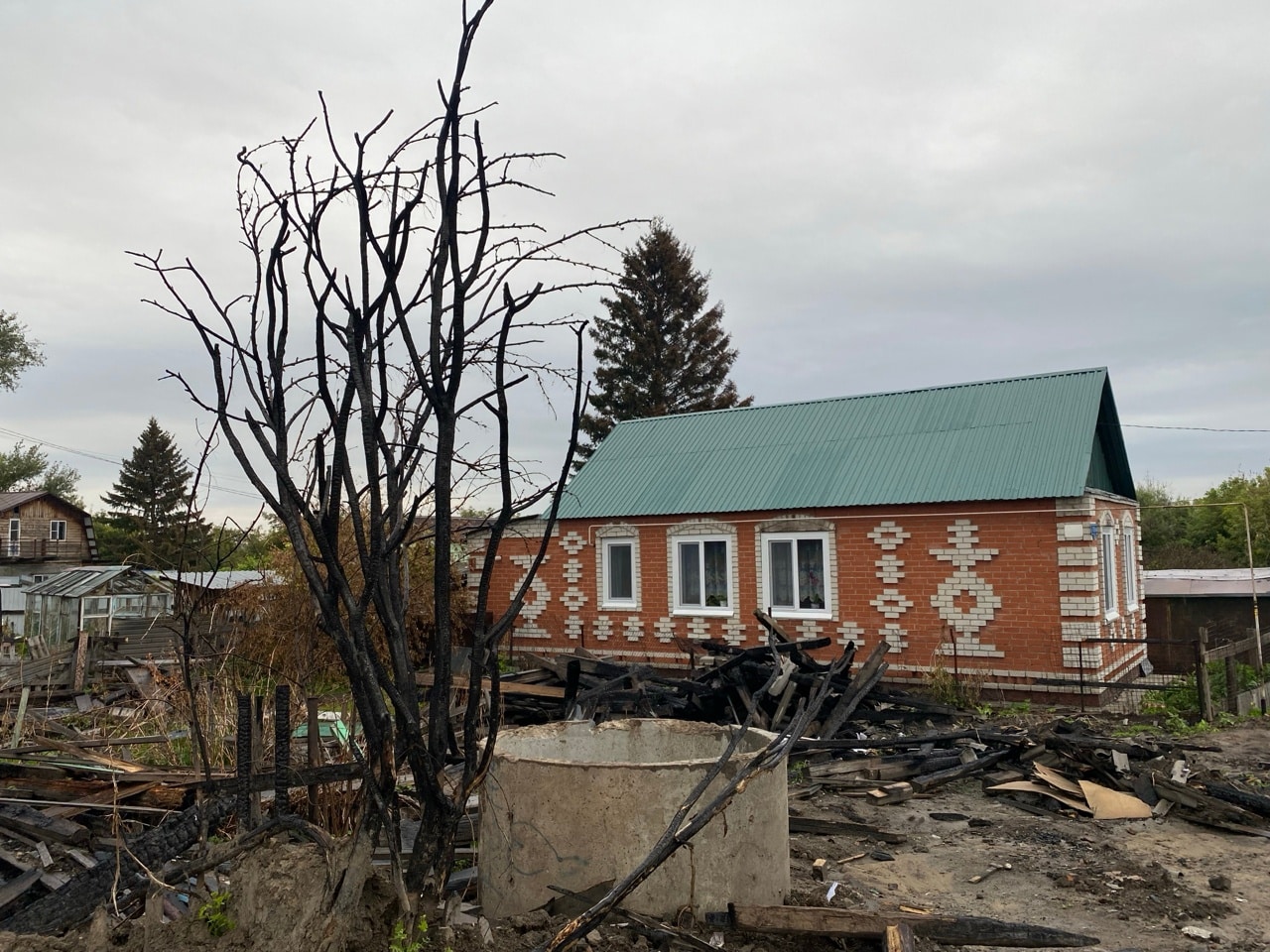 Пожар на центральной