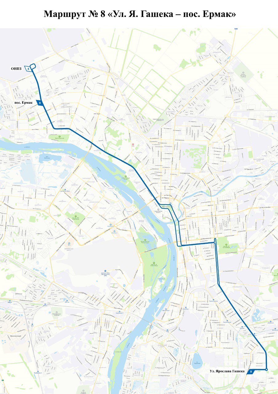 После закрытия в Омске моста у Телецентра меняется ряд городских маршрутов - карта