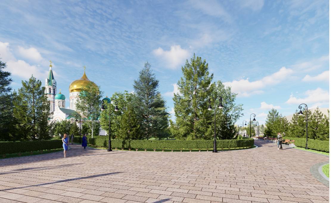 В Омске показали проекты благоустройства ключевых городских объектов