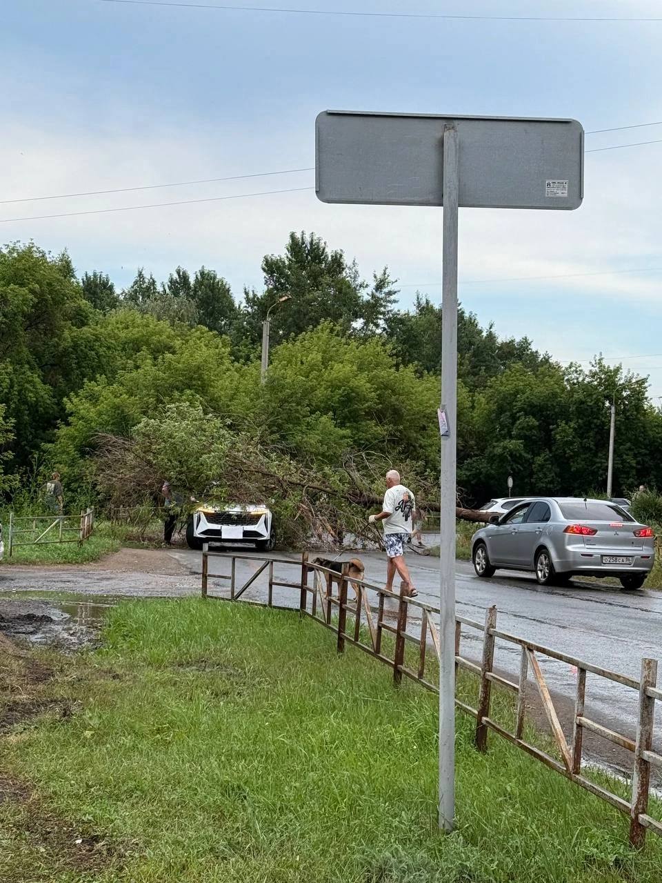 В Омске из-за непогоды в некоторых районах пропало электричество