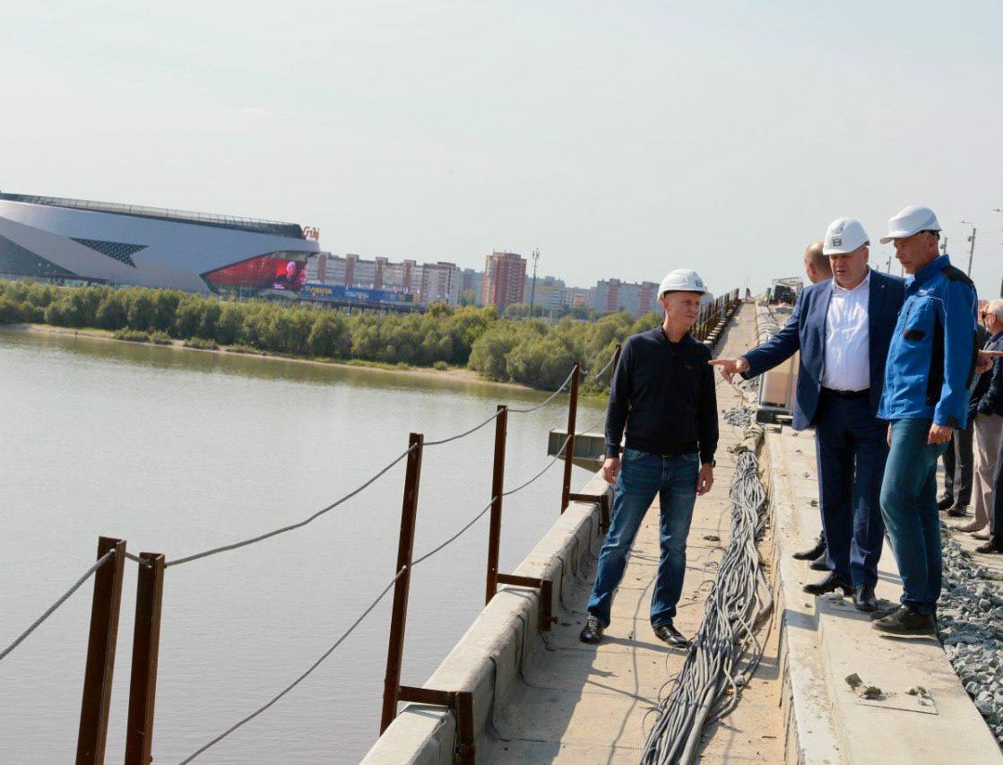 В Омске мост у Телецентра установят на временные опоры