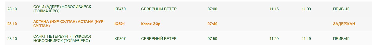 В омском аэропорту не смогли приземлиться рейсы из Сочи и Санкт-Петербурга