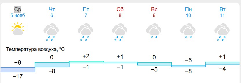 Короткая рабочая неделя у омичей будет снежной